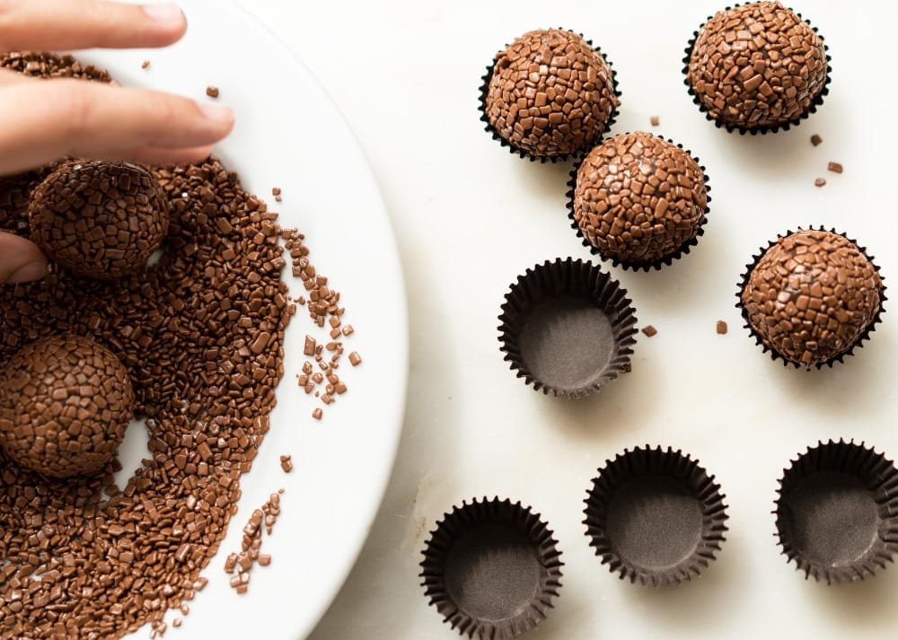 Brigadeiro Gourmet de Café com Chocolate Meio Amargo